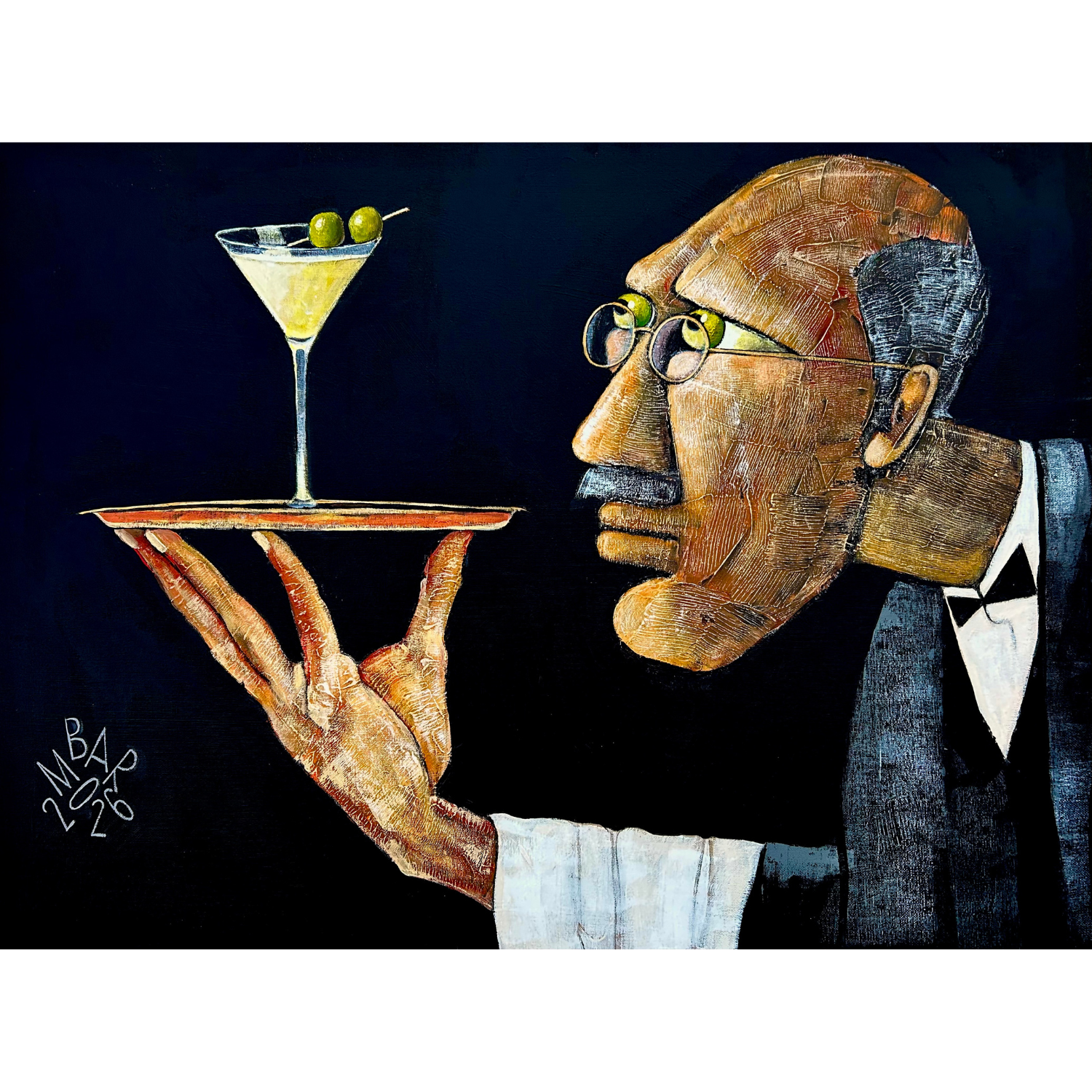If you gaze long into a martini, the martini gazes into